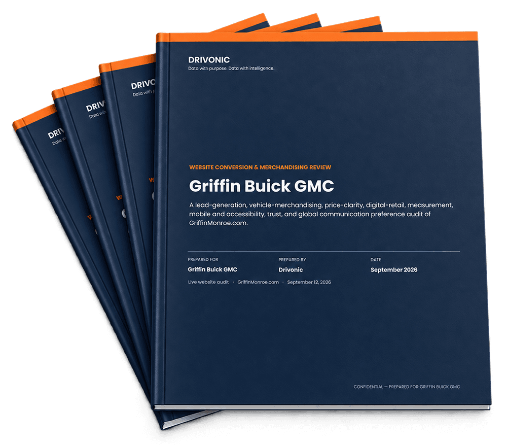 Drivonic Website Conversion & Merchandising Review report